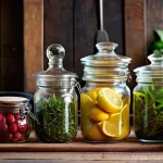 홈메이드 술 전문가 과정 - **A Vibrant Artisan's Kitchen: The Beginning of a Liqueur.**
    A bright and inviting home kitchen ...