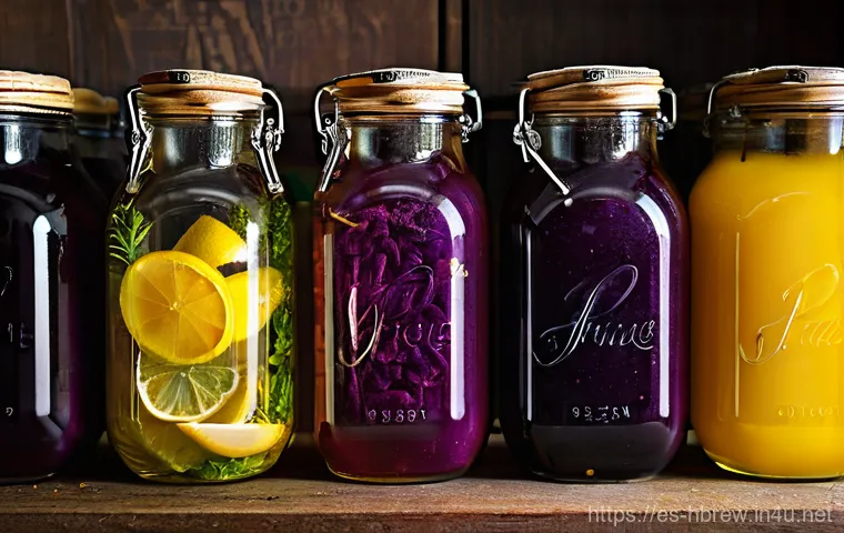 홈메이드 술 전문가 과정 - **A Vibrant Artisan's Kitchen: The Beginning of a Liqueur.**
    A bright and inviting home kitchen ...